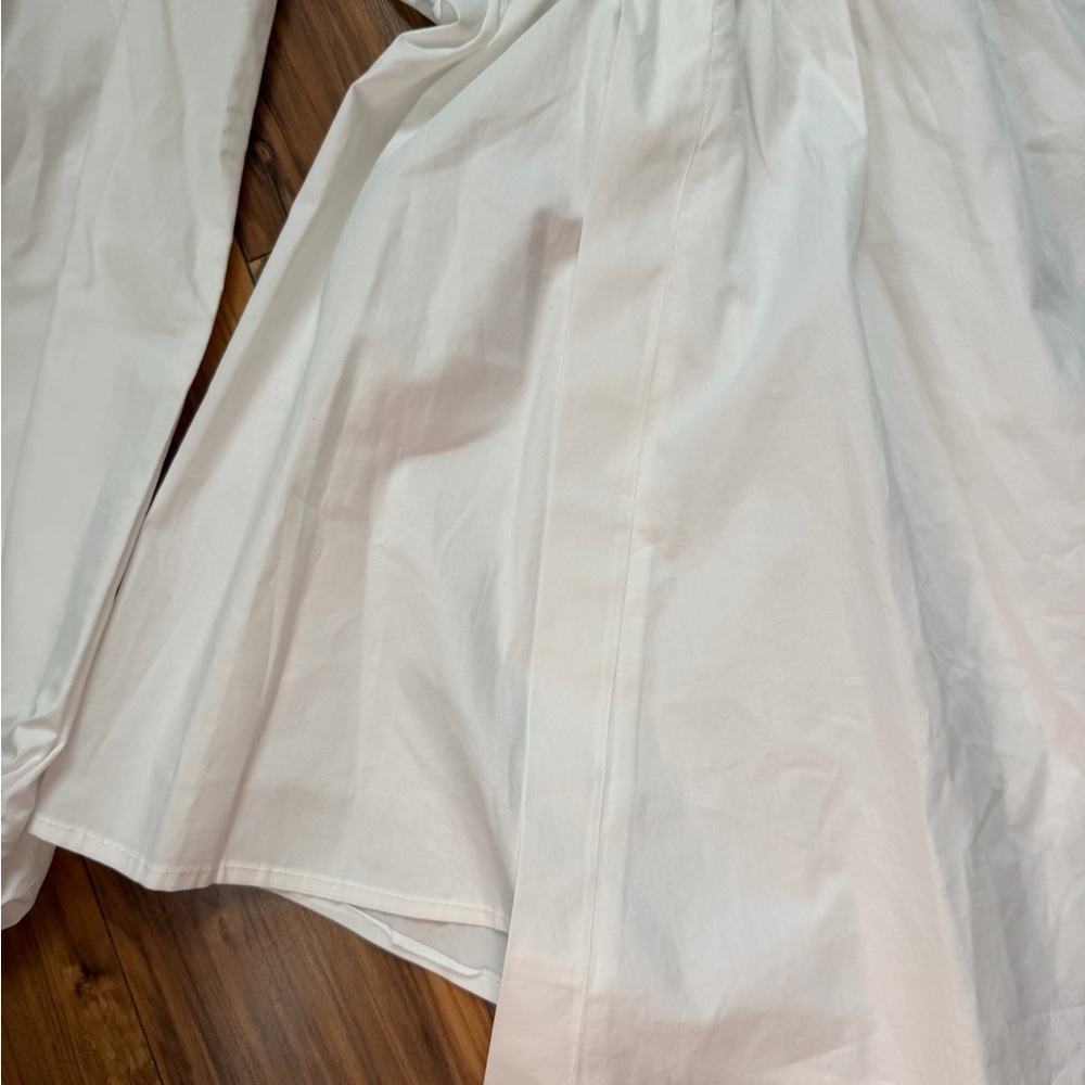 ELIRE White Ruffle Sleeve Peplum Top - Picture 4 of 9